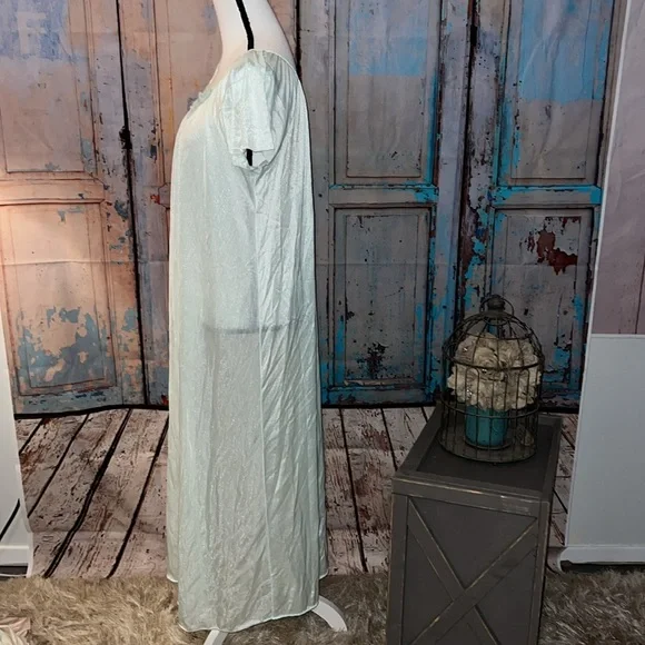 Women’s Vintage nightgown mint green coquette cottagecore fairy vibes OSFM - Picture 4 of 8